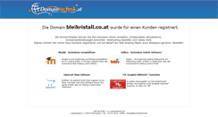 Desktop Screenshot of bleikristall.co.at